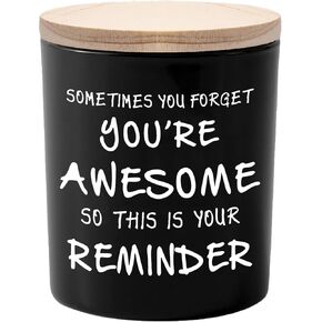 Candles Gifts for Men Unique Fathers Valentines Day Christmas Anniversary Birthday Gifts for Him Brother Boyfriend Husband Stocking Stuffers for Men Adults Novelty Sandalwood Scented Soy Candle