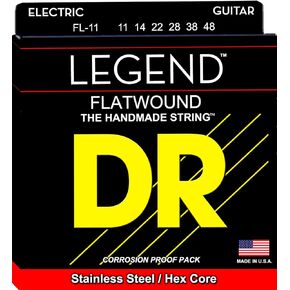 DR Strings LEGEND Electric Guitar Strings (FL-11),Brown