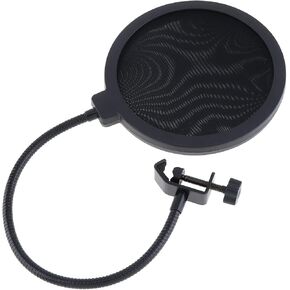 OriGlam Professional Microphone Pop Filter Mask Shield, Double Layer Studio Microphone Flexible Wind Screen Mask Mic Pop Filter Shield