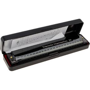 OriGlam Harmonica Key C 24 Hole, Professional Tremolo Harmonica, Performance Tremolo Harmonica for Adults Kids Beginners with Hard Case and Cloth