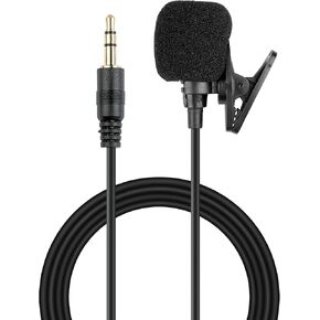 Lavalier Lapel Microphone, Compatible with Rode Wireless GO II 2, Omnidirectional Condenser Wired Clip On Lav Mics，Compatible Recorder Voice Recorder