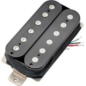 Artec HBA115 Alnico 5 Uncovered Humbucker Electric Guitar Bridge Pickup 16.8K, Black
