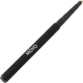Movo CMP-17 Professional 9.8' Aluminum Boom Pole for Shotgun Microphones – Compatible with Rode NTG Series, Sennheiser MKE600, Audio-Technica AT875R & More