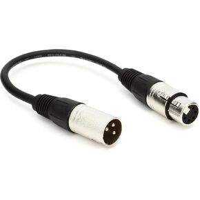 Hosa DMX-306 110ohm Adapter Cable 6 Inches XLR3 Meters to XLR5F