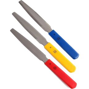 Bogart Tapered Nut Files Double Edge Nut Slotting Files Set Fret Crowning Files Luthier Tools for Acoustic Guitar Set of 3Pcs.