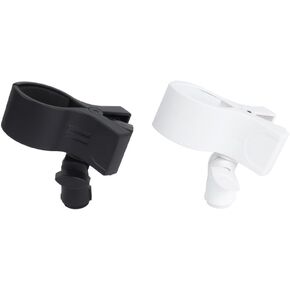 2 Pack Microphone Holder Mic Clip with 3/8 Thread Mount Socket Adapter for Handheld Transmitters Wireless Wired Microphones OD 32mm to 60mm Tripod Boom Arm Stand