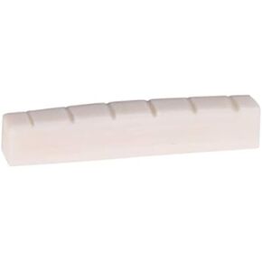 Alnicov 6 String Electric Guitar Bone Nut 43mm Cattle Bone Slotted Guitar Parts Replacement Unbleached