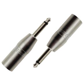 2PCS 1/4 Inch to XLR Male Adapter Console Microphone Audio Adaptor Compatible with TRS and XLR Mixers and Speaker