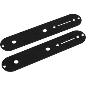 قطعتان من لوحة التحكم Yootones 32 مم متوافقة مع قطع غيار الجيتار الكهربائي طراز Fender Tele Telecaster (فضي)