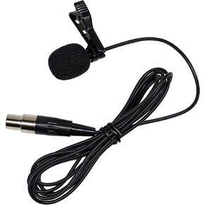 Cardioid Lavalier Microphone with TA4F Connector Compatible with Shure WL185 AD1, ADX1, AXT100TA4F, BLX1, GLXD1, MXW1, PGXD1 Transmitter, Black