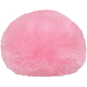Cubilux 1-Pack Pink Microphone Furry Windscreen with elastic loop strap for Blue Yeti USB Microphone,Yeti Nano/X,Wind Muff Pop Filter for Rode NT1-A,NT1 3rd/4th/5th Gen,Microphone Accessories Cute