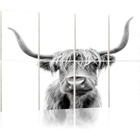 Art Acoustic Panels A cow Scotland 8 Pack Decorative Sound Absorbing Wall Panel Noise Canceling Soundproof Padding for Home & Office, 48"x32"