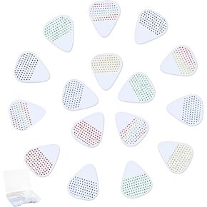 DECYOOL 21 Pcs Nylon Guitar Picks with Grip, 7 Colors Design Metal Guitar Picks for UKulele,Electric Guitar,Acoustic Guitar,Banjo,Bass(0.71 mm)