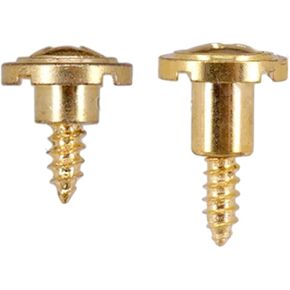 2Pcs Vintage String Trees Strings Retainer With Screw Round Slotted String Retainer Guide Tree For Guitars Bass Round Slotted String Retainer Guitar Parts And Accessories Fastener