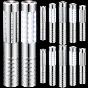 Tuanse 12 Pieces LED Strobe Baton Light Bar Rechargeable LED Bottle Service Lights LED Handheld Light Champagne Bottle Topper Light for Nightclub Bar Concert Event Outdoor