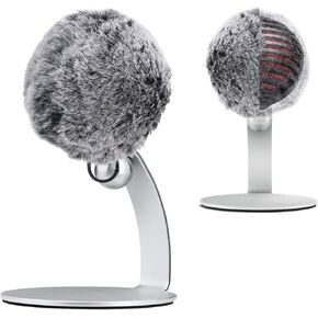 SUNMON MV5 Microphone Furry Windscreen, Muff Windshield Compatible with Shure MOTIV MV5 Digital Condenser Microphone