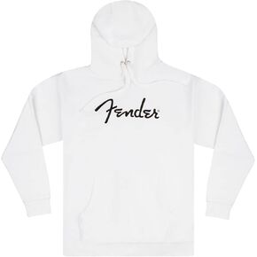 Fender Spaghetti Logo Hoodie, Gray Heather, L