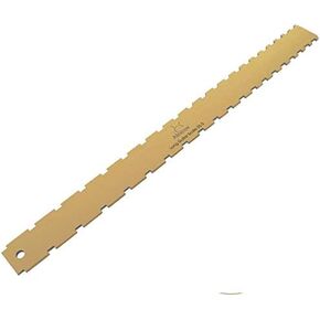Alnicov Guitar Neck Notched Straight Edge Luthiers Tool Zinc Alloy Plated Bronze for Gibson Fender and Most of Guitar Fretboard and Frets 24.75inch & 25.5inch