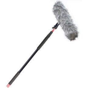 Nicama 11.5 ft Professional Handheld Boom pole for Shotgun Microphones,Lightweight, Easy Twist Locks,Padded Handle