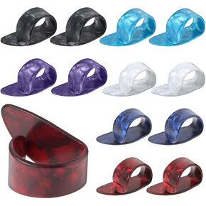 12PCS Medium Thumb Picks Flat Guitar Thumb Finger Picks 6 Colors Thumb Picks for Acoustic Guitar Medium Guitar Picks for Banjo,Ukulele Harp Bass