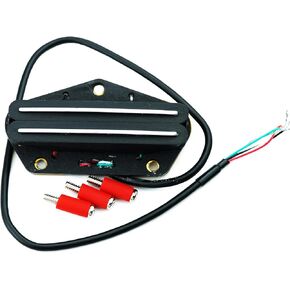 Guyker Alnico 5 Guitar Humbucker Bridge Pickups, Dual Hot Rail Tele Double Rail Pickups 13K Replacement Part for Electric Guitar, TBH2A5