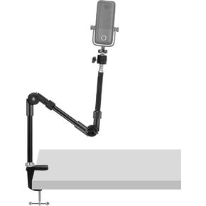 Geekria for Creators Microphone Arm Compatible with Elgato Wave Neo, Wave:1, Wave:3 Mic Boom Arm Mount Adapter, Suspension Stand, Mic Scissor Arm, Desk Mount Holder
