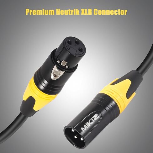25ft XLR Cables 6 Packs - Premium Color Coded Microphone Cables 3 Pin XLR Male to Female Balanced 25 Feet in Saudi Arabia