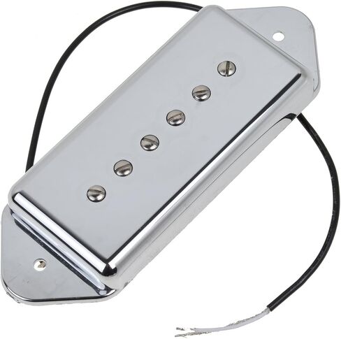 1Set P90 Soapbar Dog Ear Style Guitar Pickup Single Coil Bridge and Neck Pickups for Les Paul SG ETC Electric Guitar Replacement Parts (Black) in Kuwait