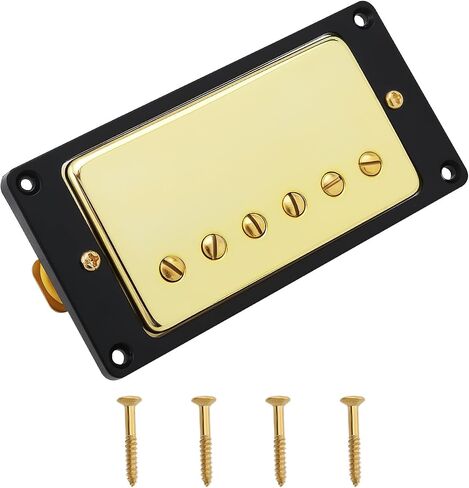 50mm Neck Guitars Humbucker Double Coil Pickups Gold Electric Guitar Pickup Compatible with LP Style Compatible with Gibson Les Paul with Screws in Saudi Arabia