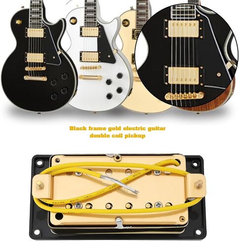 50mm Neck Guitars Humbucker Double Coil Pickups Gold Electric Guitar Pickup Compatible with LP Style Compatible with Gibson Les Paul with Screws in Saudi Arabia