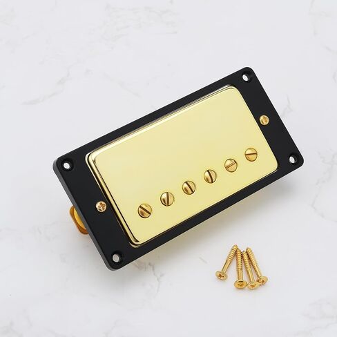 50mm Neck Guitars Humbucker Double Coil Pickups Gold Electric Guitar Pickup Compatible with LP Style Compatible with Gibson Les Paul with Screws in Saudi Arabia