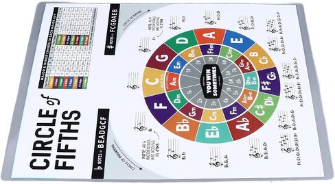 Ukulele Chord Sheet, Chord Chart Multifunctional Educational Folding Resistant Lightweight Reference Guide for Players (S), Ukulele Fretboard Notes Easy Beginner Chord Chart Instructional in Kuwait