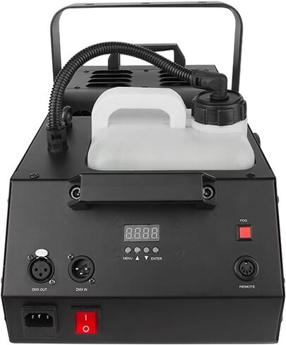 Chauvet H1800FLEX Hurricane 1800 Flex Adjustable Fog Machine Bundle w/Pig Hog PHDMX10 Lighting Cable and Liquid Audio Polishing Cloth in Saudi Arabia