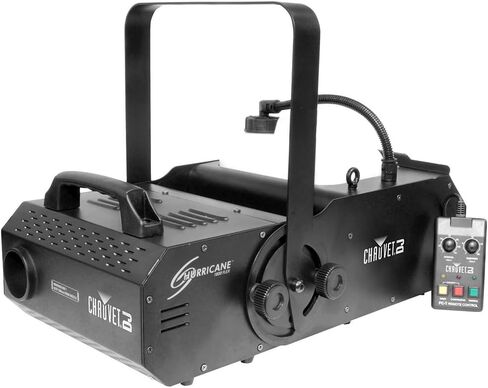Chauvet H1800FLEX Hurricane 1800 Flex Adjustable Fog Machine Bundle w/Pig Hog PHDMX10 Lighting Cable and Liquid Audio Polishing Cloth in Saudi Arabia