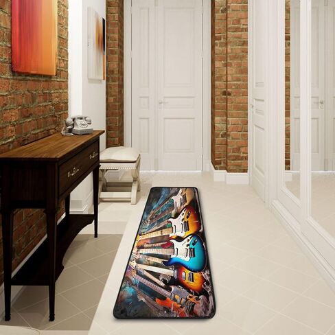 xigua Vintage Leopard Print Area Rug - 2' x 6' Washable Runner Rugs with Rubber Backing - Non Skid Floor Carpet for Indoor Living Room Hallway Kitchen in Saudi Arabia