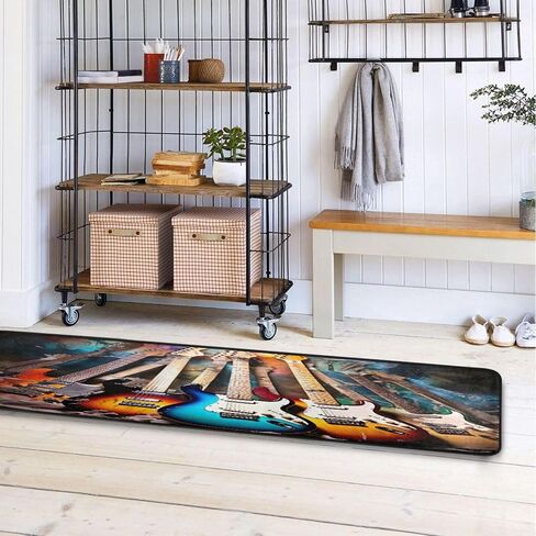 xigua Vintage Leopard Print Area Rug - 2' x 6' Washable Runner Rugs with Rubber Backing - Non Skid Floor Carpet for Indoor Living Room Hallway Kitchen in Saudi Arabia