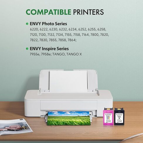 Remanufactured 65XL Ink Cartridges Black Compatible for HP Ink 65 High Yield Work with HP Deskjet 3755 3722 3752 3730 2652 2620 2655 Envy 5055 5030 5052 5032 (Black, 2-Pack) in Saudi Arabia