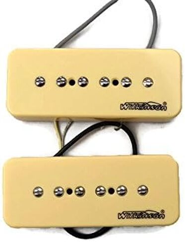 Wilkinson Black P90 Set Neck Bridge Guitar Pickups Set Soapbar Us Seller in Saudi Arabia