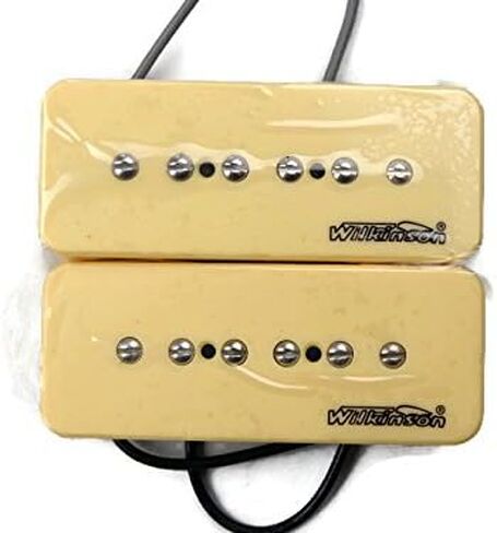 Wilkinson Black P90 Set Neck Bridge Guitar Pickups Set Soapbar Us Seller in Saudi Arabia
