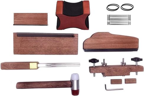 Guitar Fret Repairing Maintenance Luthier Tool Kit with Fret Leveling File End Beveling File Fret Crown Dressing File Hammer Neck Rest Bridge Clamp Fingerboard Guards for String Instrument in Saudi Arabia