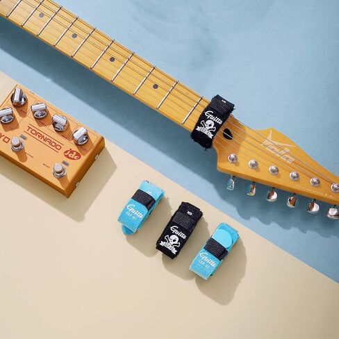 GUITTO Guitar String Mute Dampener Guitar Noise Reducer Dampener Universal Guitar Fretboard Muting Wraps Fit for Electric Wood Acoustic Guitar Bass Musical Instruments Accessory in Saudi Arabia