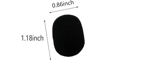 40PCS 30x22x8mm Lavalier Headset Mic Foam Cover Microphone Foam Windscreen Mic Cover for Gaming Headset Aviation Headset Podium Microphone in Saudi Arabia