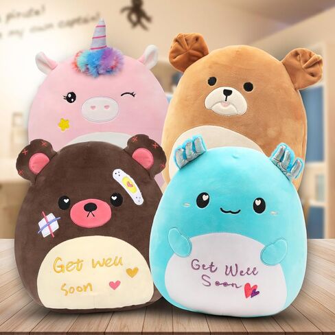 Easfan Get Well Soon Unicorn Plush Pillow Soft Plush Toy Get Well Soon Gift for Kids Patient Feel Better Gifts for Women Throw Pillow Sofa Cushion Home Decoration in Saudi Arabia