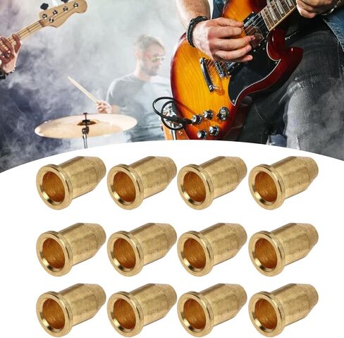 غطاء سلسلة الجيتار، أضف ضغط الجيتار من خلال حلقات الجسم لتحسين الرنين وسهل التركيب والاهتزاز الفعال للقيثارات الكهربائية (ذهبي) in Kuwait