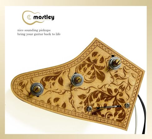 MOSTLEY Prewired 𝗚𝘂𝗶𝘁𝗮𝗿 𝗪𝗶𝗿𝗶𝗻𝗴 𝗞𝗶𝘁, Presoldered Control Plate for Guitars Equipped with Triple Single Coil Pickups, Robust 5-way Switch Orange Capacitor Large Potentiometers Included in Saudi Arabia