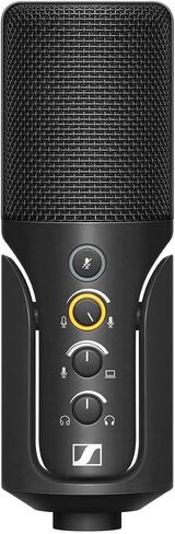 مجموعة تدفق ميكروفون Sennheiser Profile Cardioid Condenser USB-C مع مرشح H&A Pop مع معقوفة ومقبض قابل للتعديل (مشبك)، سماعات رأس مغلقة من الخلف TAPH100 in Kuwait