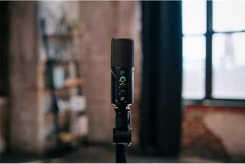 مجموعة تدفق ميكروفون Sennheiser Profile Cardioid Condenser USB-C مع مرشح H&A Pop مع معقوفة ومقبض قابل للتعديل (مشبك)، سماعات رأس مغلقة من الخلف TAPH100 in Kuwait