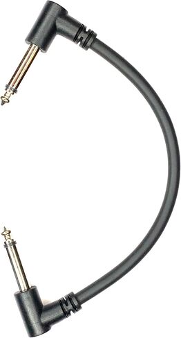 1/4 Mono TS Guitar Effects Pedal Patch 6"" Cables (2), Black in Kuwait
