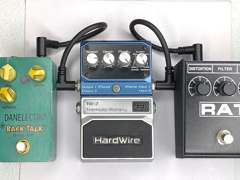 1/4 Mono TS Guitar Effects Pedal Patch 6"" Cables (2), Black in Kuwait