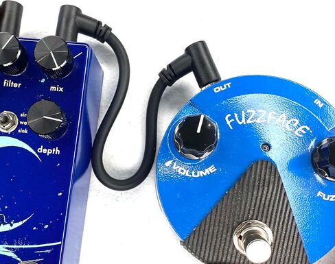 1/4 Mono TS Guitar Effects Pedal Patch 6"" Cables (2), Black in Kuwait
